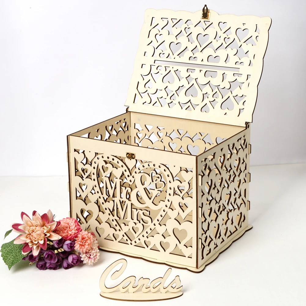 Wedding Sutra - Wooden Wedding Card Box Wedding Decoration