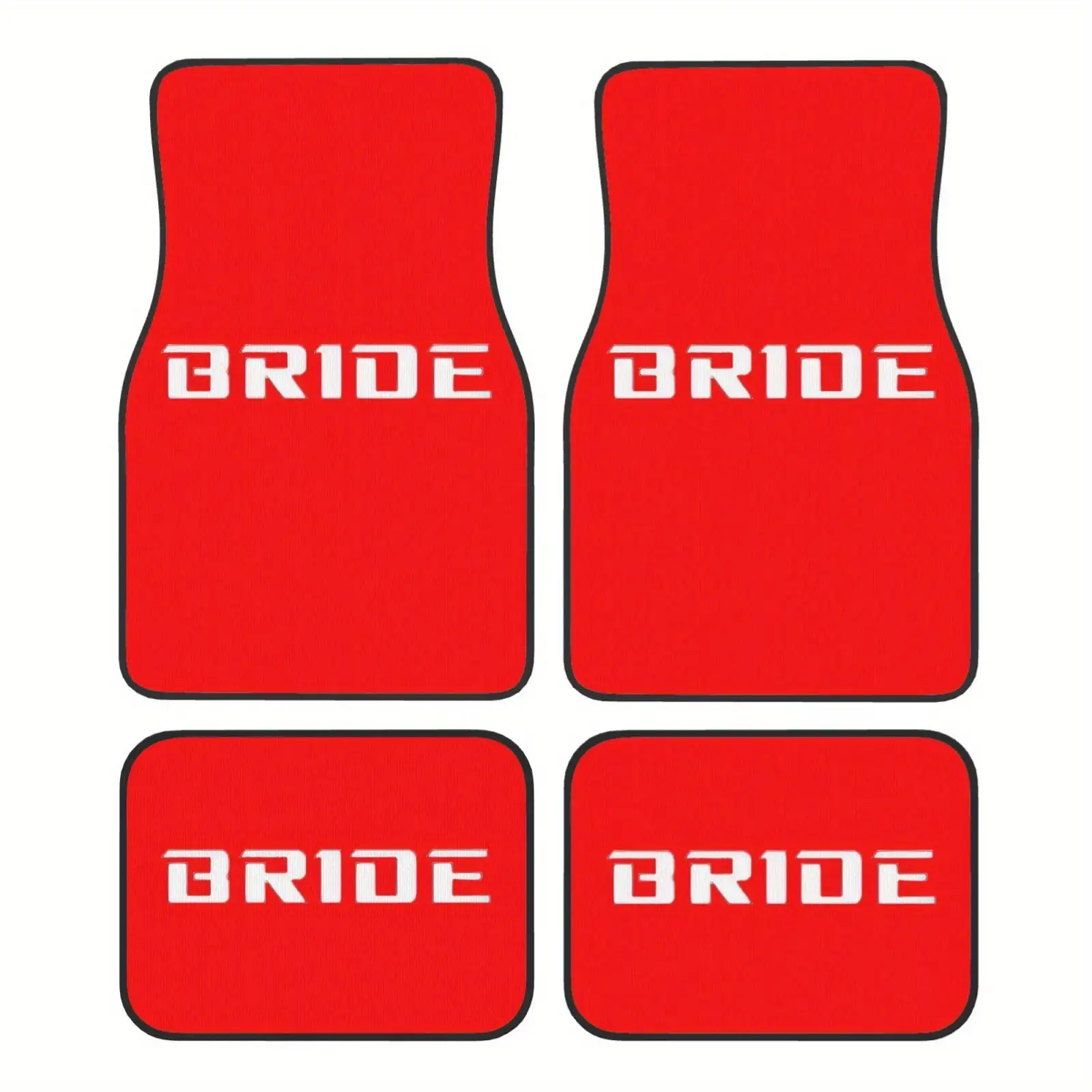 Wedding Tap - Red Bride Letter Car Floor Mats,Durable