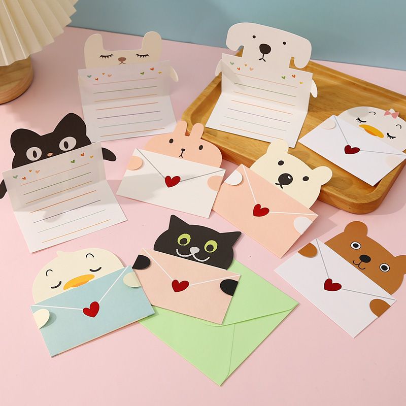 Wedding Sutra - 9Pcs Cartoon Animal Gift Card with