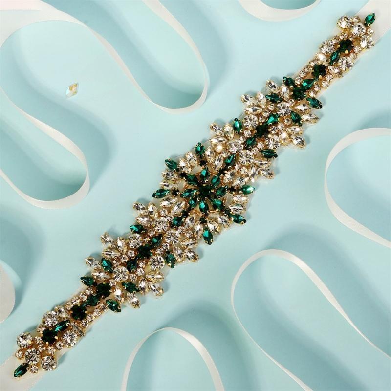 Bridal Sash Ribbon - 652F Shining Bridal Sash Belt Formal