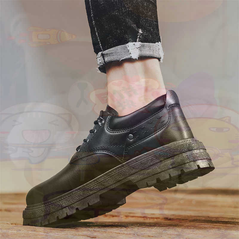 Wedding Party Supply Store - Dark Natural Leather Fashion Trainers Tennis