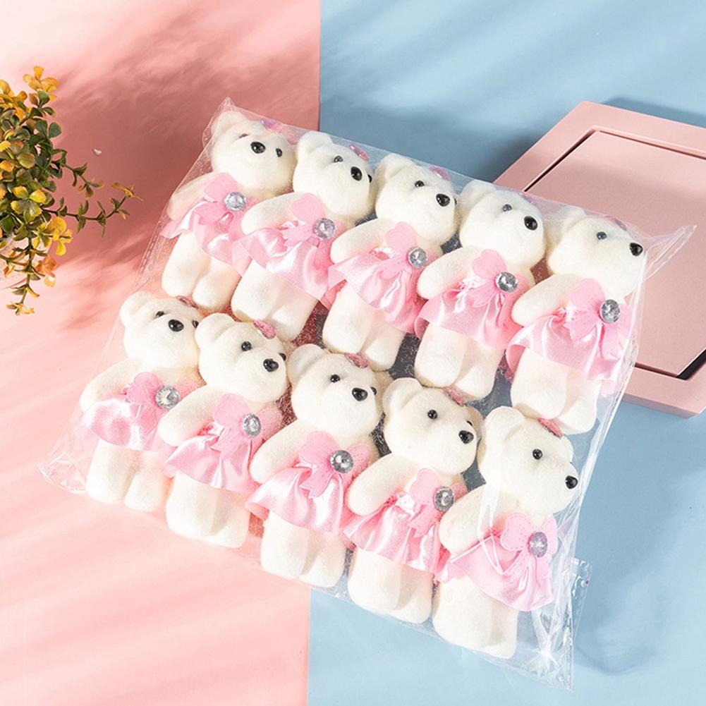 Wedding Vendor - 10pcs/Bag Bouquet Bear Ice Cream Diamond