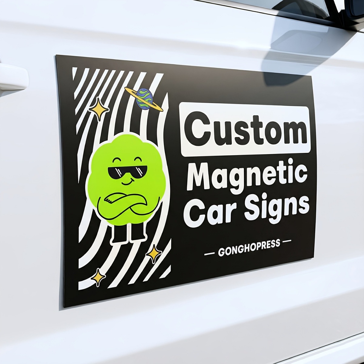 Wedding Support - Customizable Magnetic Car Decals—Ideal for Vehicle