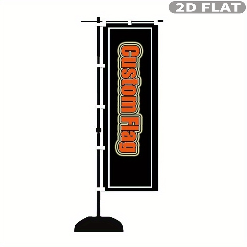 Wedding Party Supply - 1pc 2D FLAT Custom Nobori Flag,