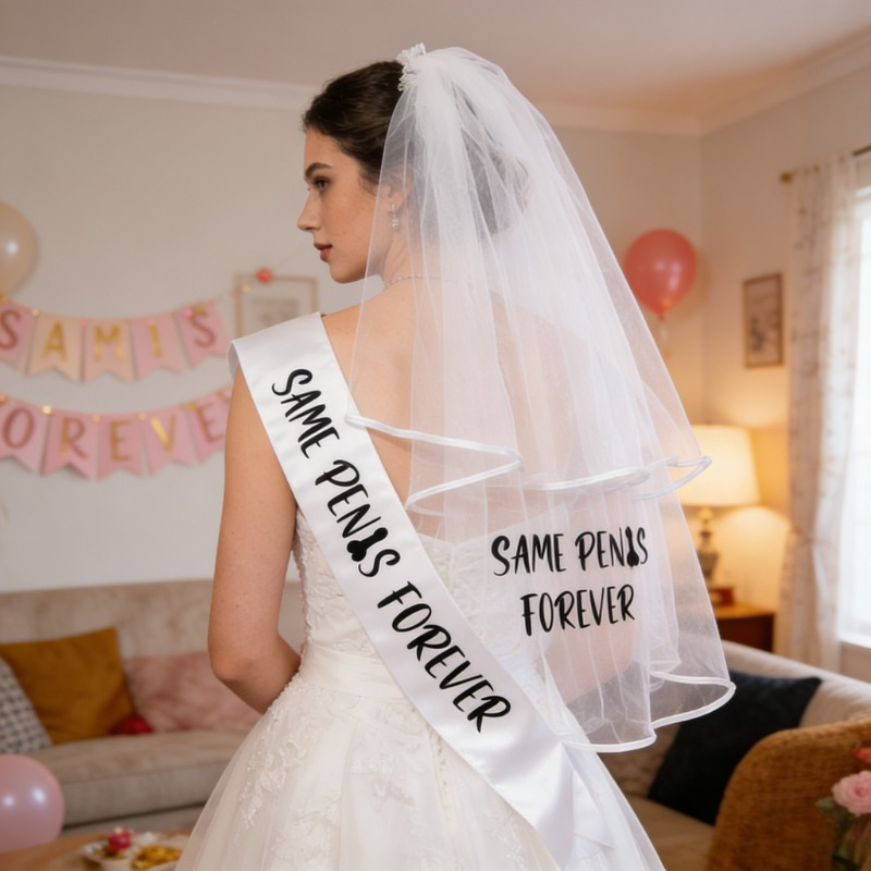 Bride Tribe Sash - Bachelorette hen night Party Sash veil