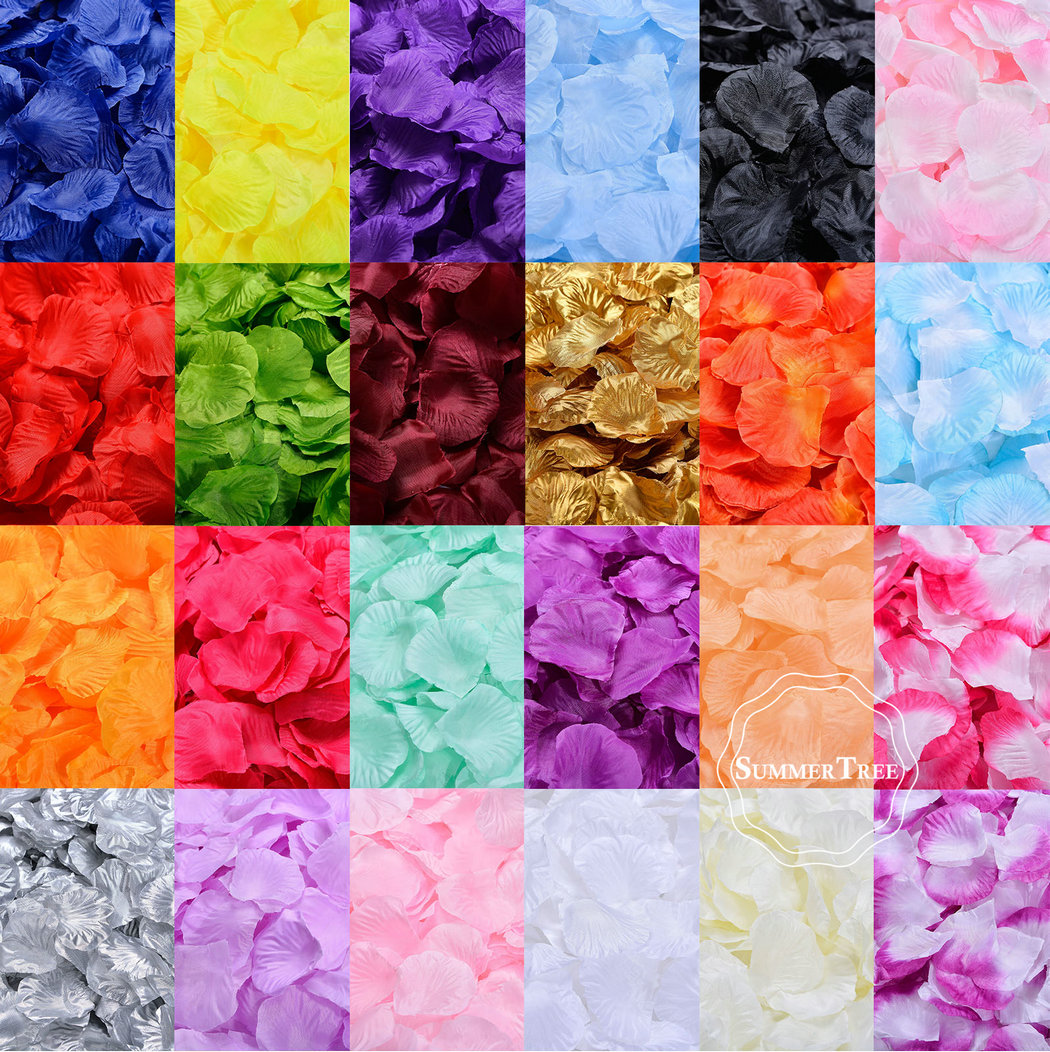 100pcs/pack Silk Rose Petals T - Supply Wedding Venue review and price