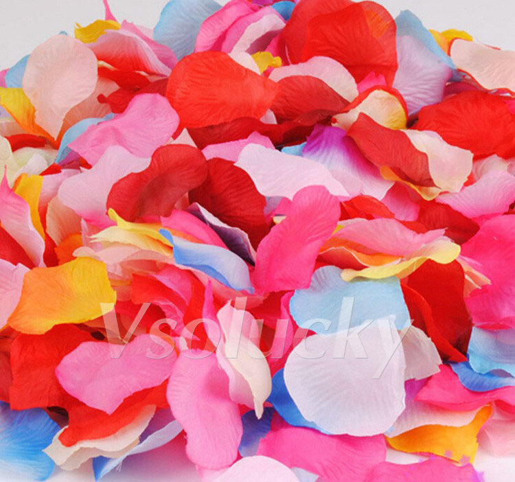 100pcs/pack Silk Rose Petals T - Supply Wedding Venue review and price