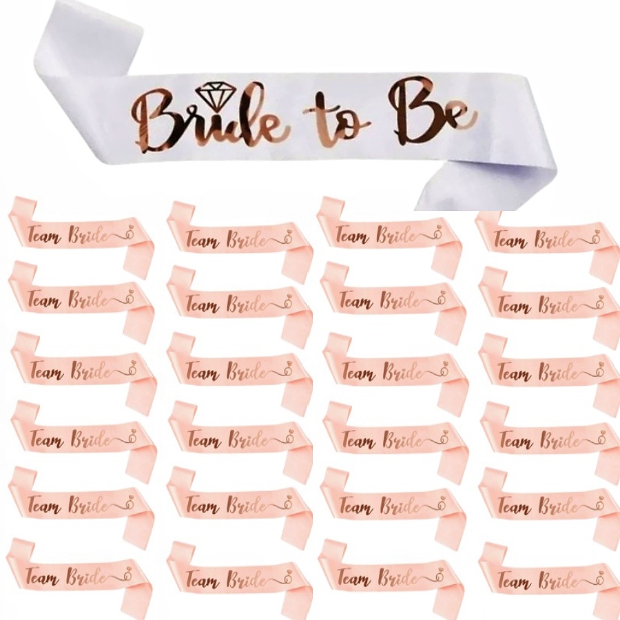 25pcs/set of rose Golden sash  - Bride Tribe Sash review and price