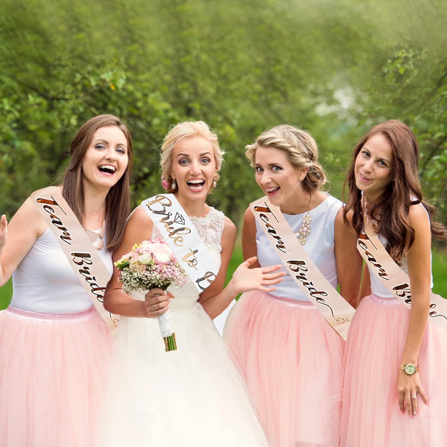 25pcs/set of rose Golden sash  - Bride Tribe Sash review and price