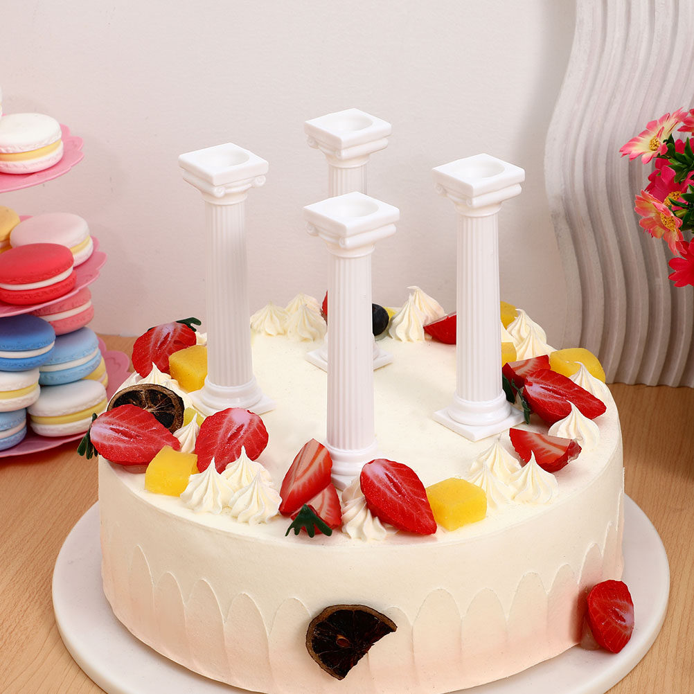 4Pcs Roman Column Cake Pillars - Wedding Support review and price