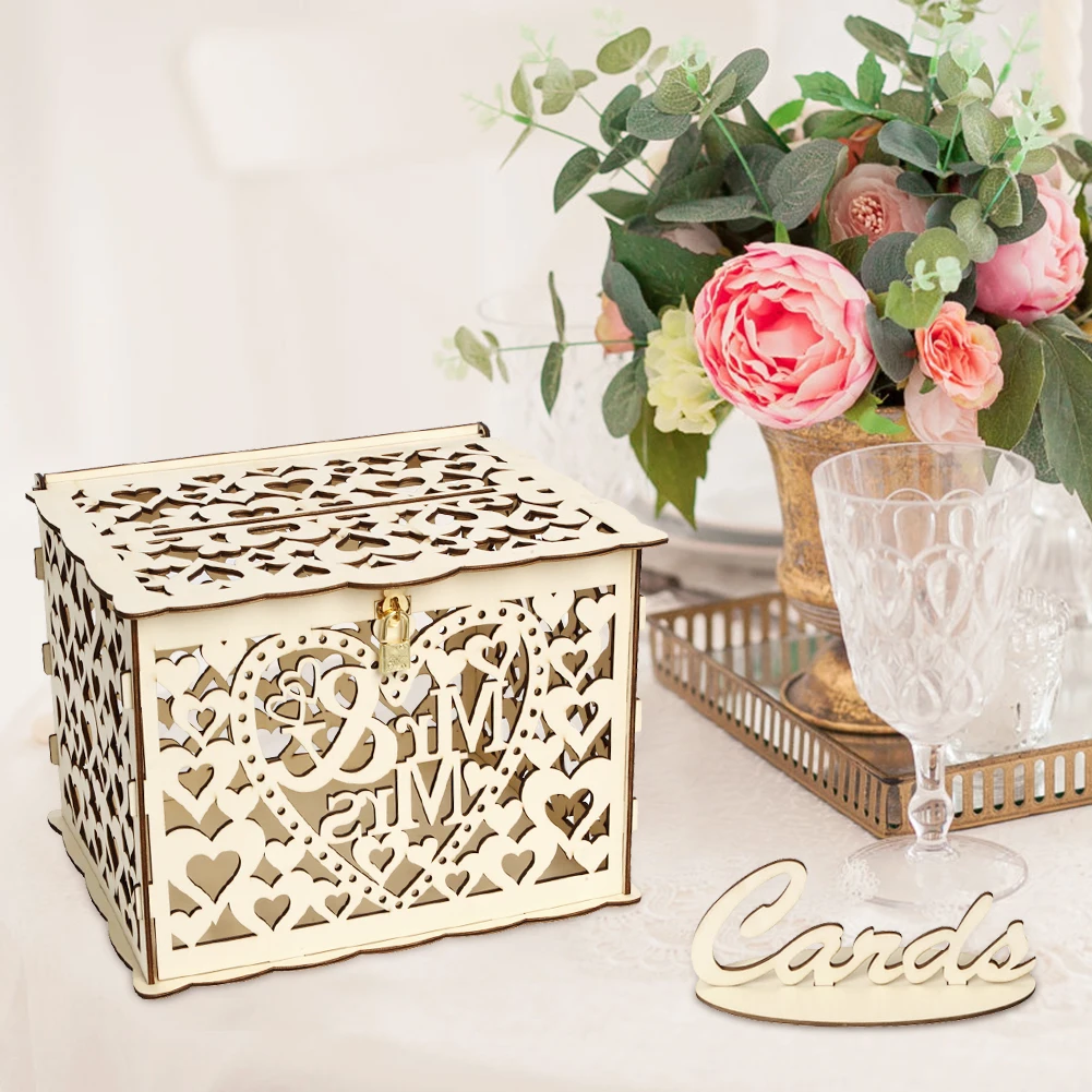 Wooden Wedding Card Box Weddin - Wedding Sutra review and price