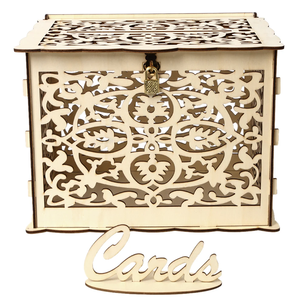 Wooden Wedding Card Box Weddin - Wedding Sutra review and price