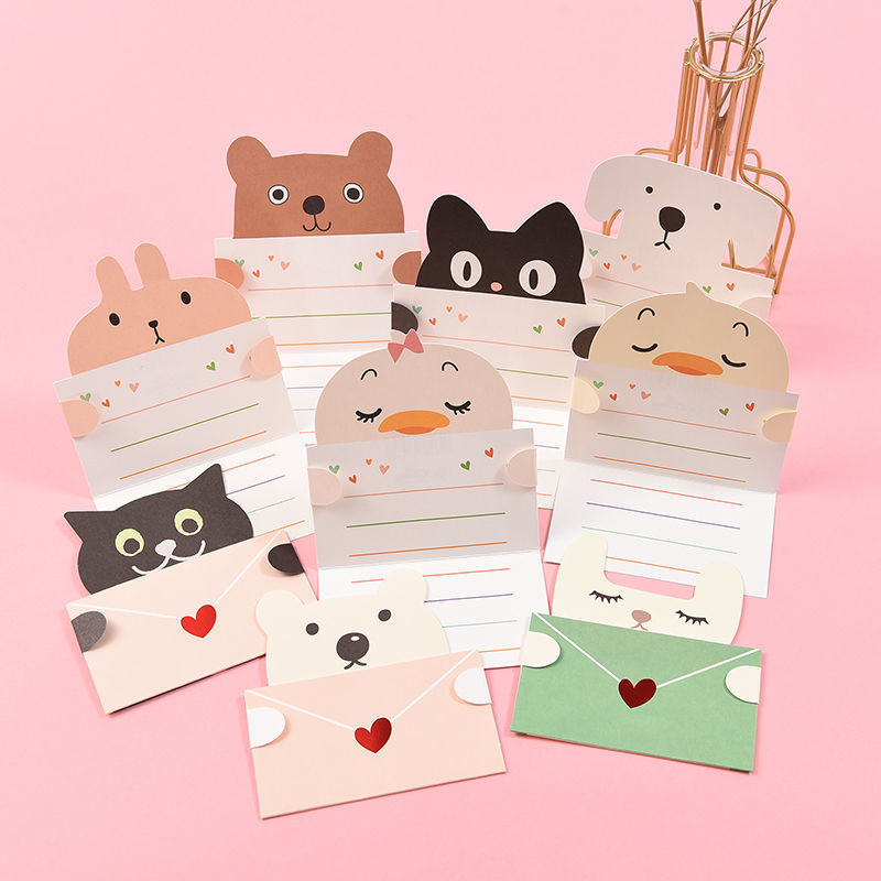 9Pcs Cartoon Animal Gift Card  - Wedding Sutra review and price