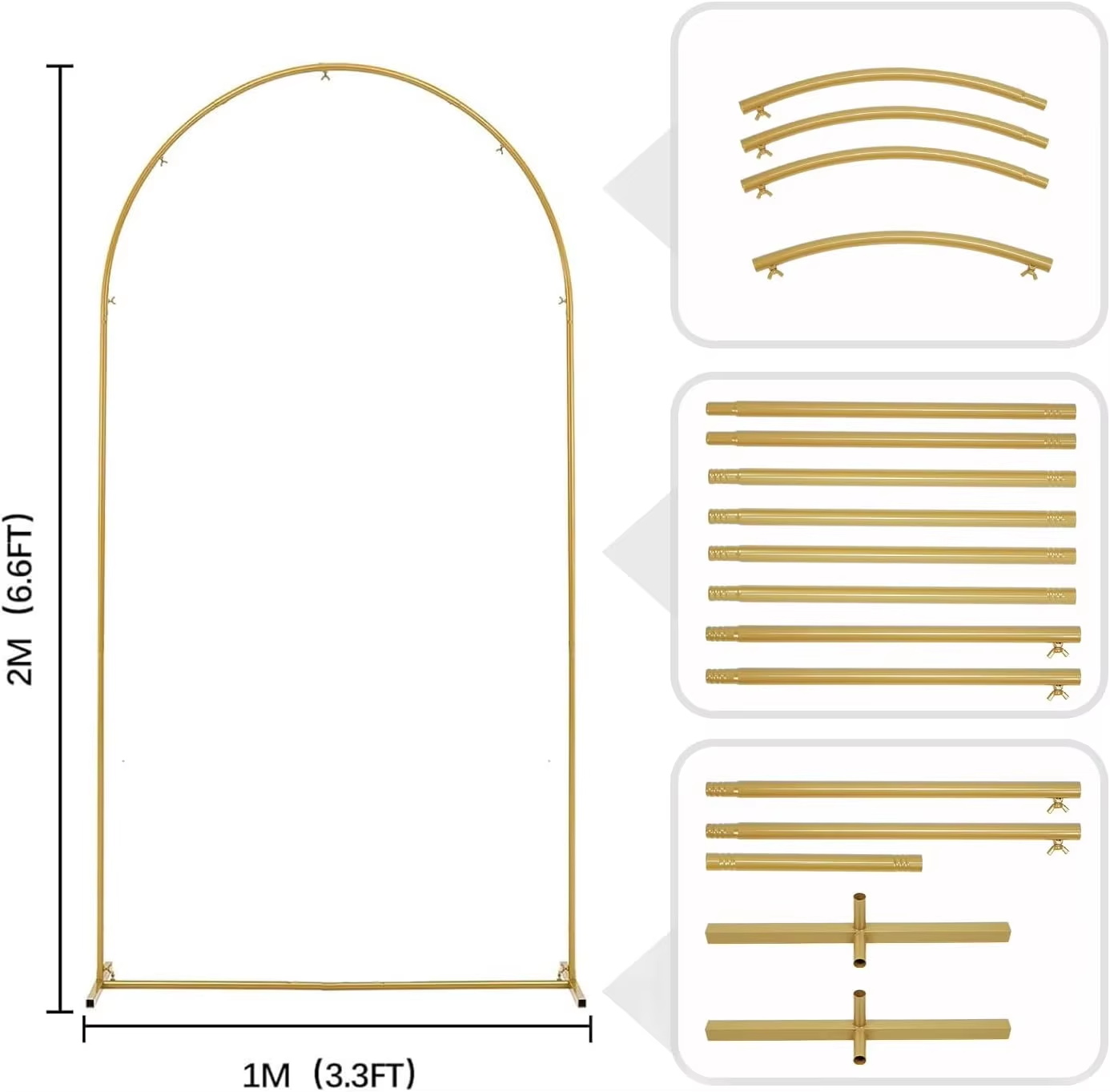 Metal Gold Wedding Arch Stand  - Wedding Support review and price