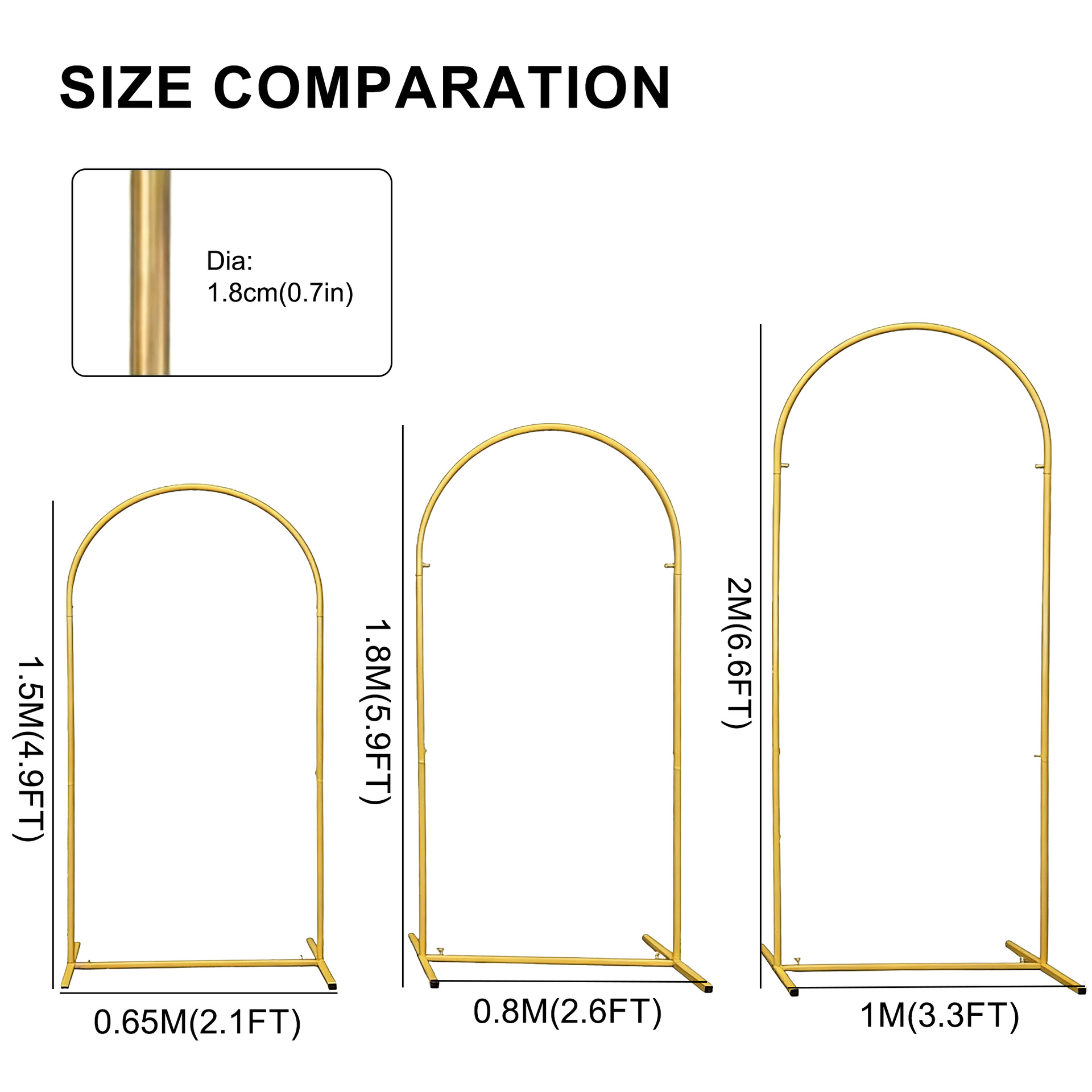 Metal Gold Wedding Arch Stand  - Wedding Support review and price