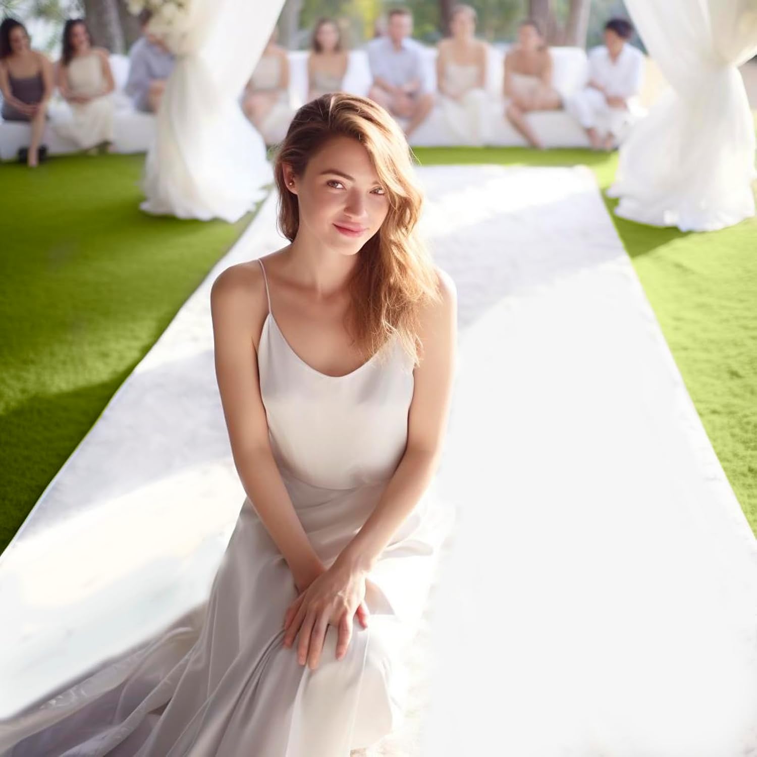 Durable Wedding Carpet, Suitab - Aisle Runner White review and price