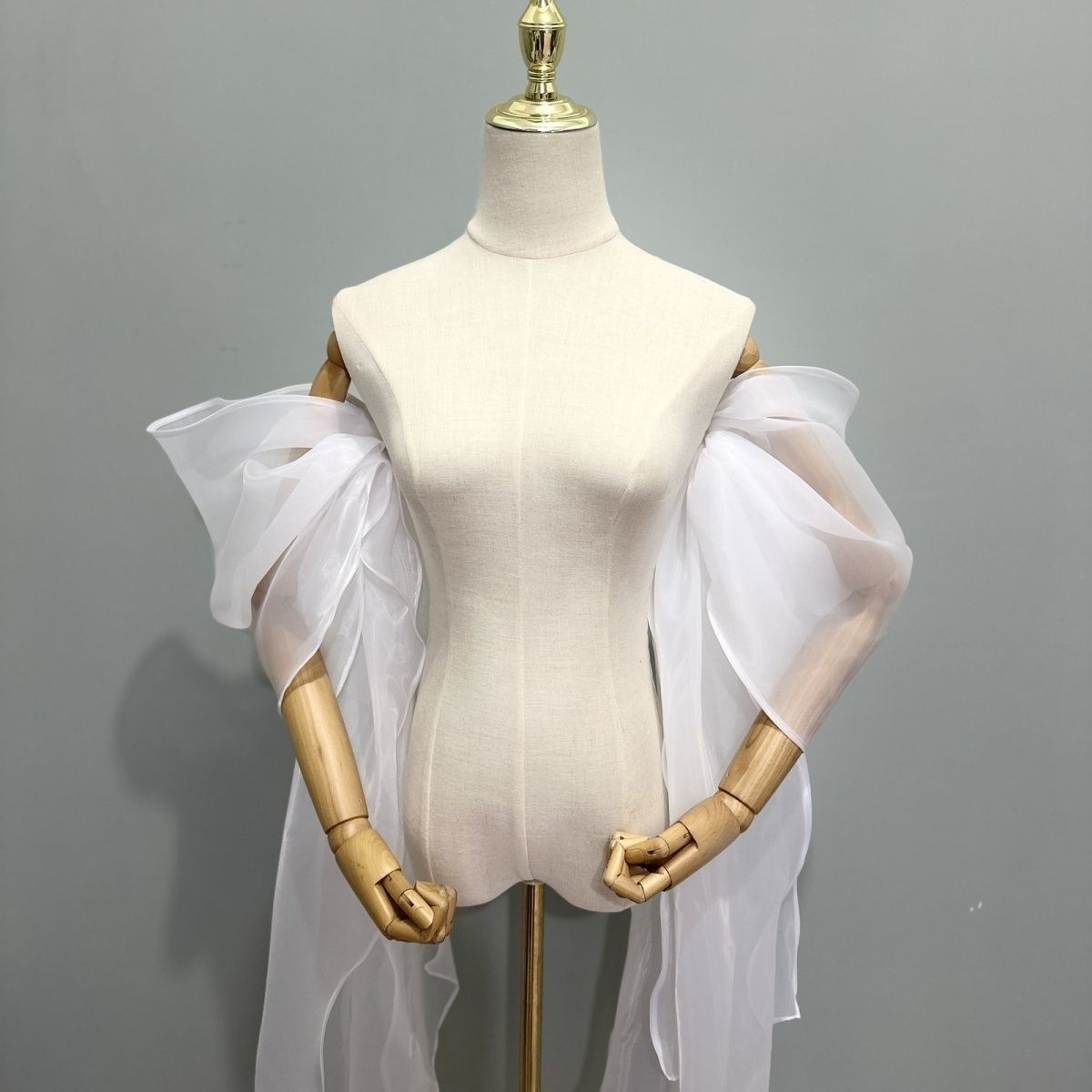 Bridal Sleeve Organza Detachab - Wedding Dress Supply review and price