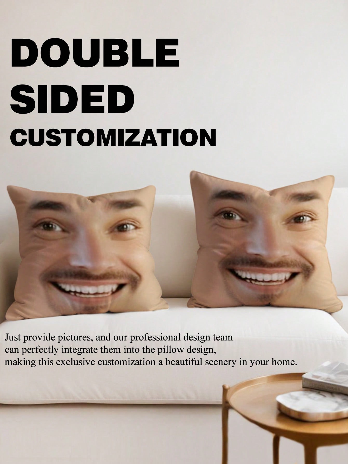 1pc Custom Face Square Pillow  - Wedding Party Supply review and price