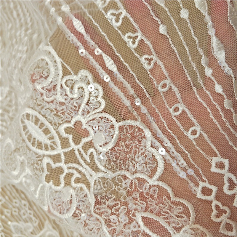 New Striped Lace Embroidery Se - Wedding Dress Supply review and price