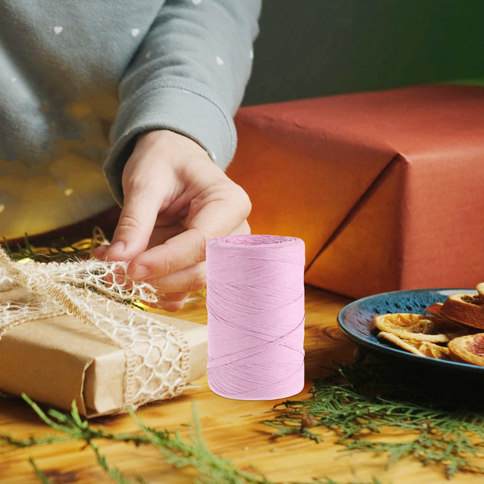 Raffia Paper Colored Flat Stri - Papercraft Supply Ribbon review and price