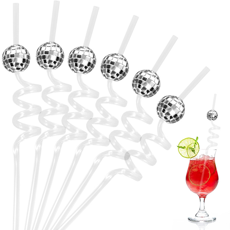 6pcs Mirror Disco Ball Straws  - Wedding Fountain review and price