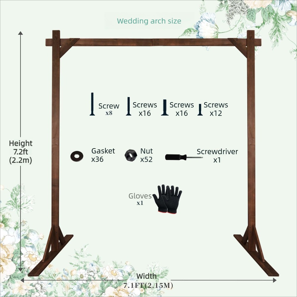 Forest Theme Wooden Wedding Ar - Wedding Support review and price