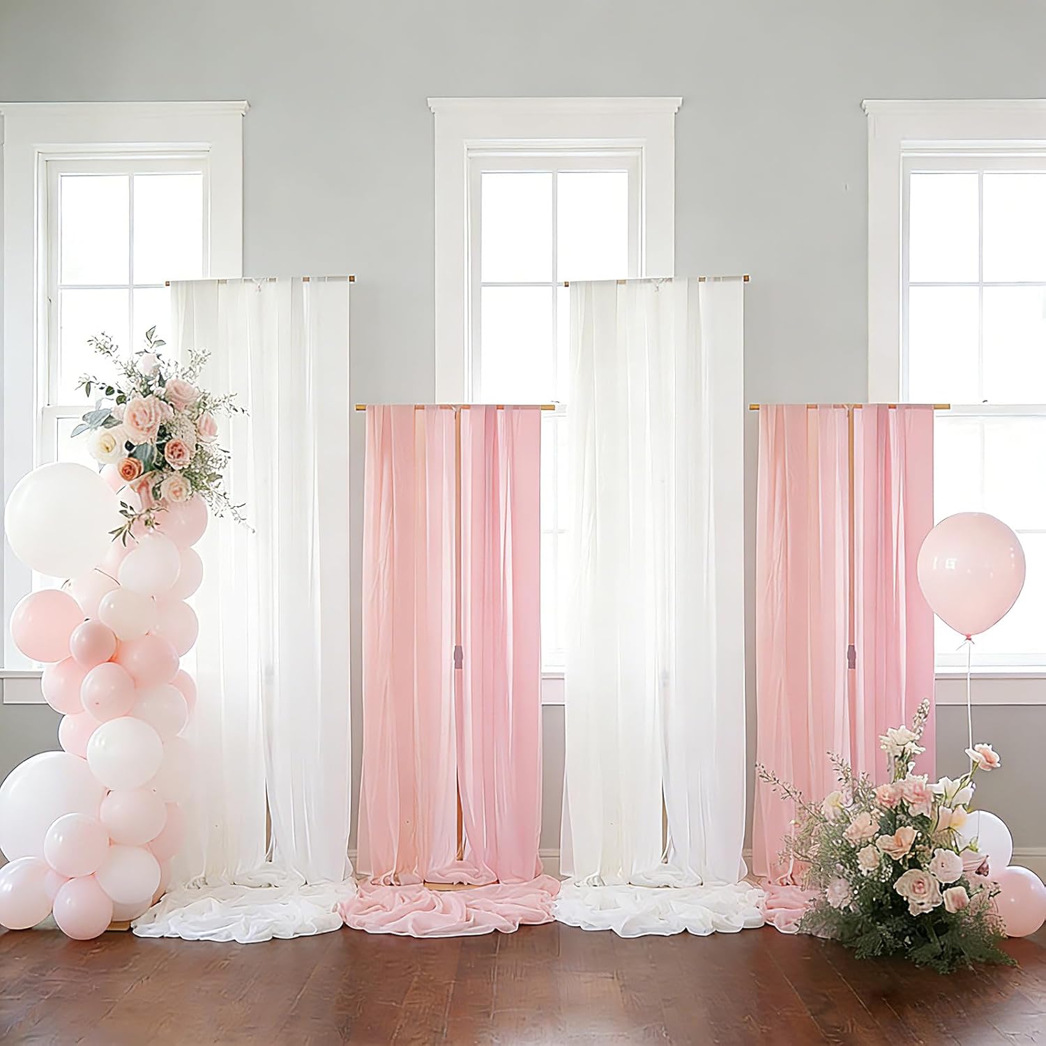 4pcs Gold 8FT Backdrop Stand A - Wedding Support review and price