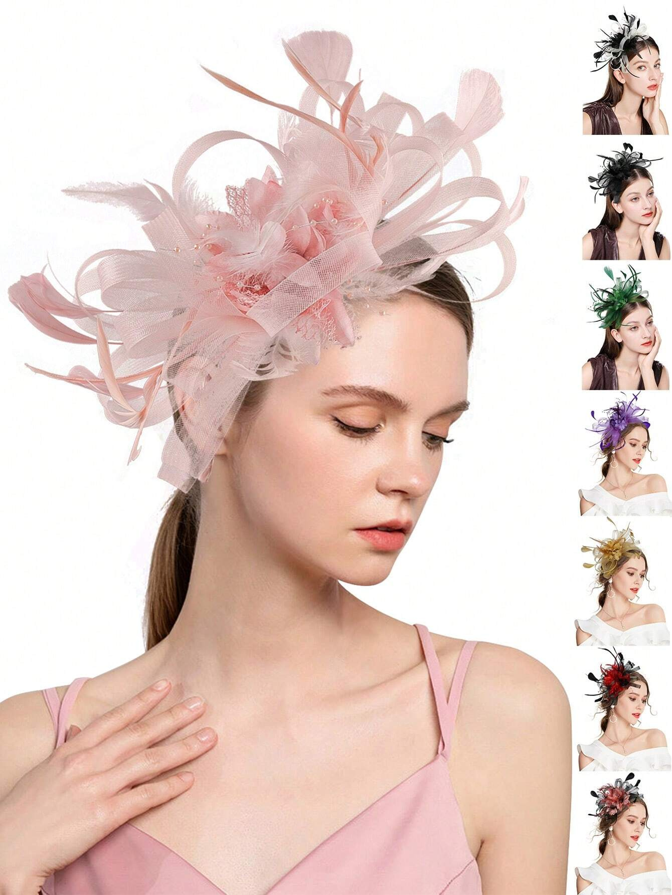 1pc Fascinator Headband With F - Wedding Dress Supply review and price