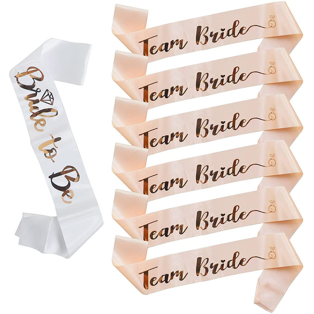 1Set Rose Gold Team Bride To B - Bride Tribe Sash review and price
