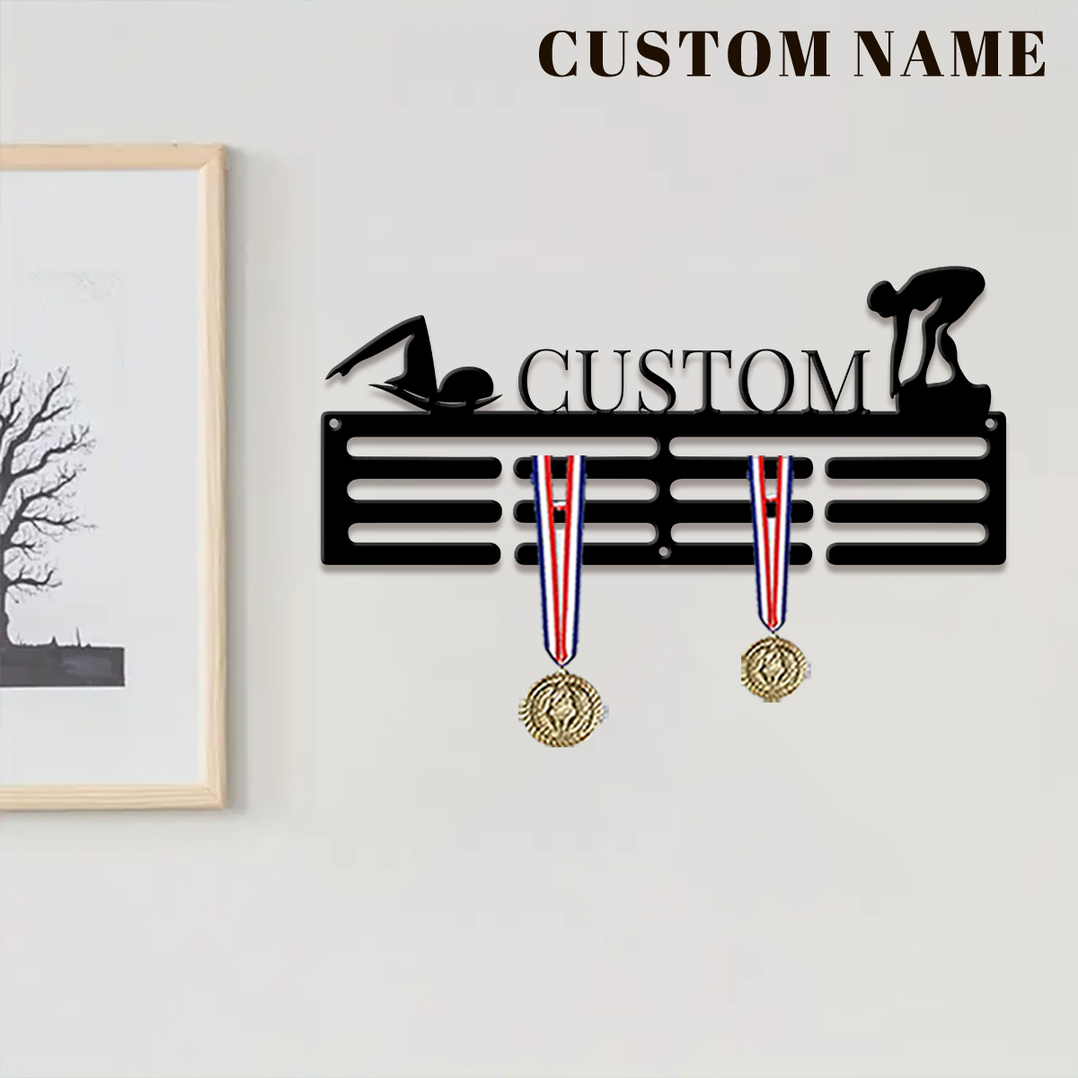 1pc Custom Swimming Metal Meda - Wedding Party Supply review and price