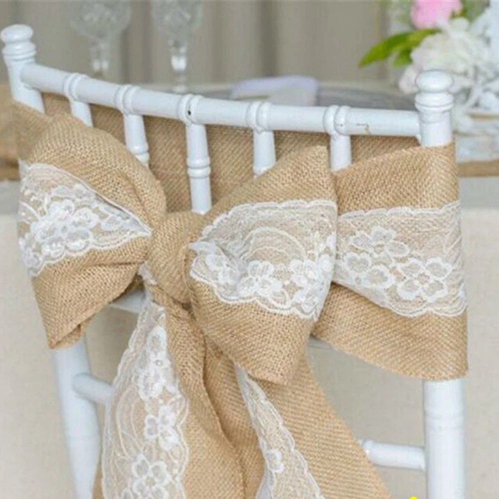 10PC Linen Chair Back Decorati - Supply Wedding Venue review and price