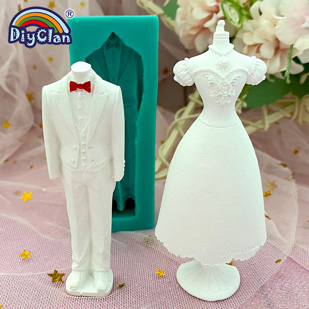 Marry Decoration Silicone Mold - Wedding Dress Supply review and price