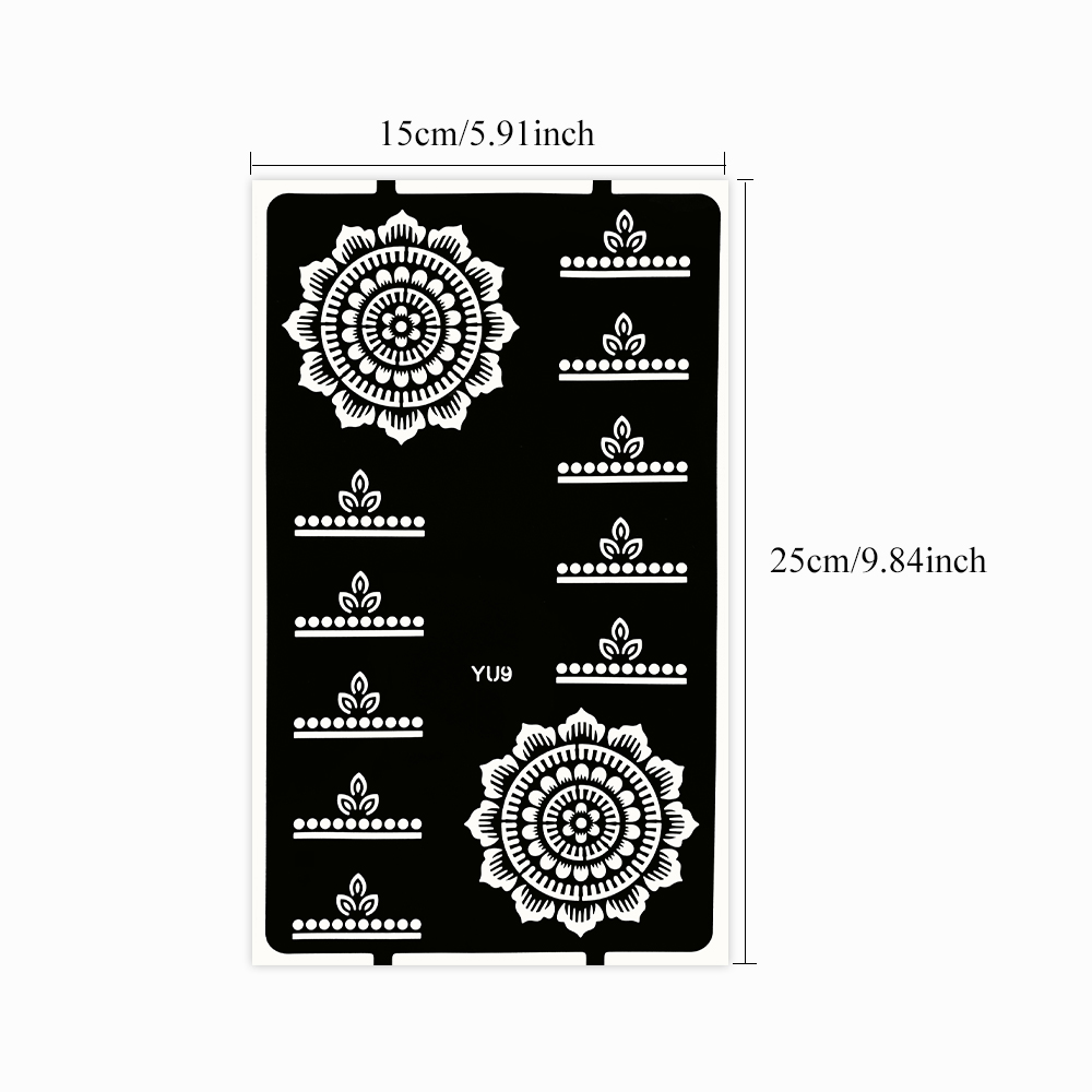 1pc Flower Tattoo Stencils Man - Wedding Sutra review and price