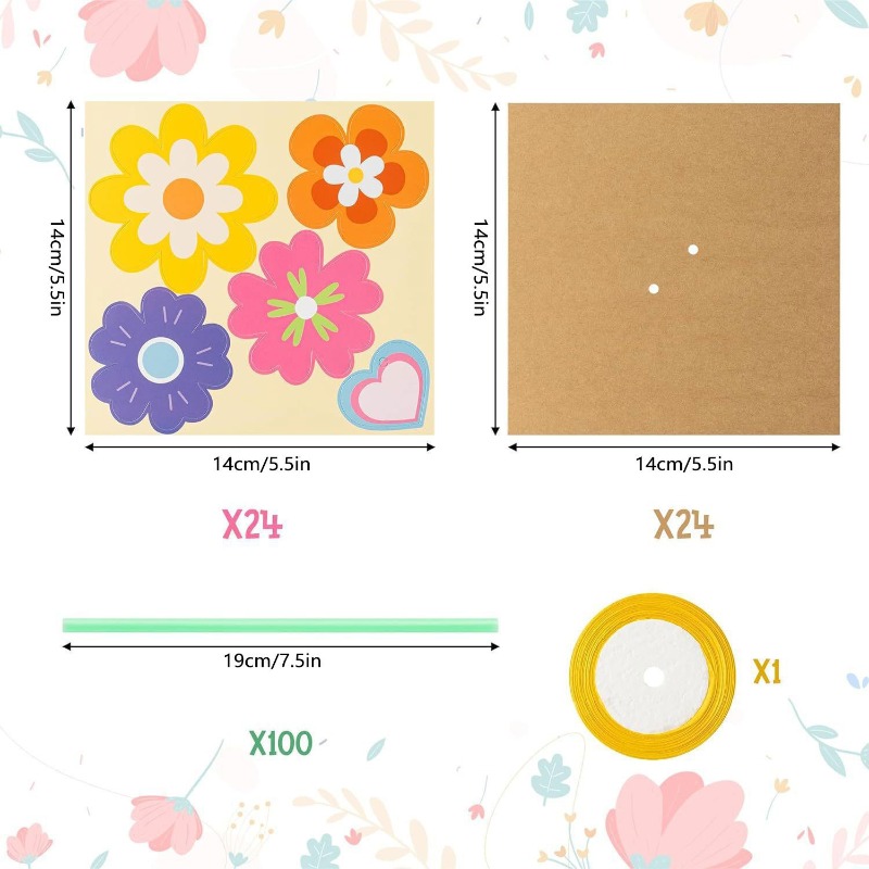 100Pcs DIY Flower Bouquet Kit  - Papercraft Supply Ribbon review and price