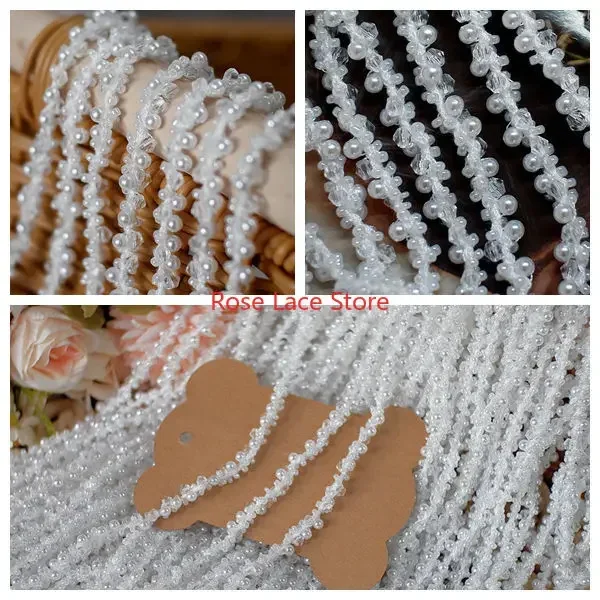 3 Yards Pearl lace trim, pearl - Bridal Sash Ribbon review and price