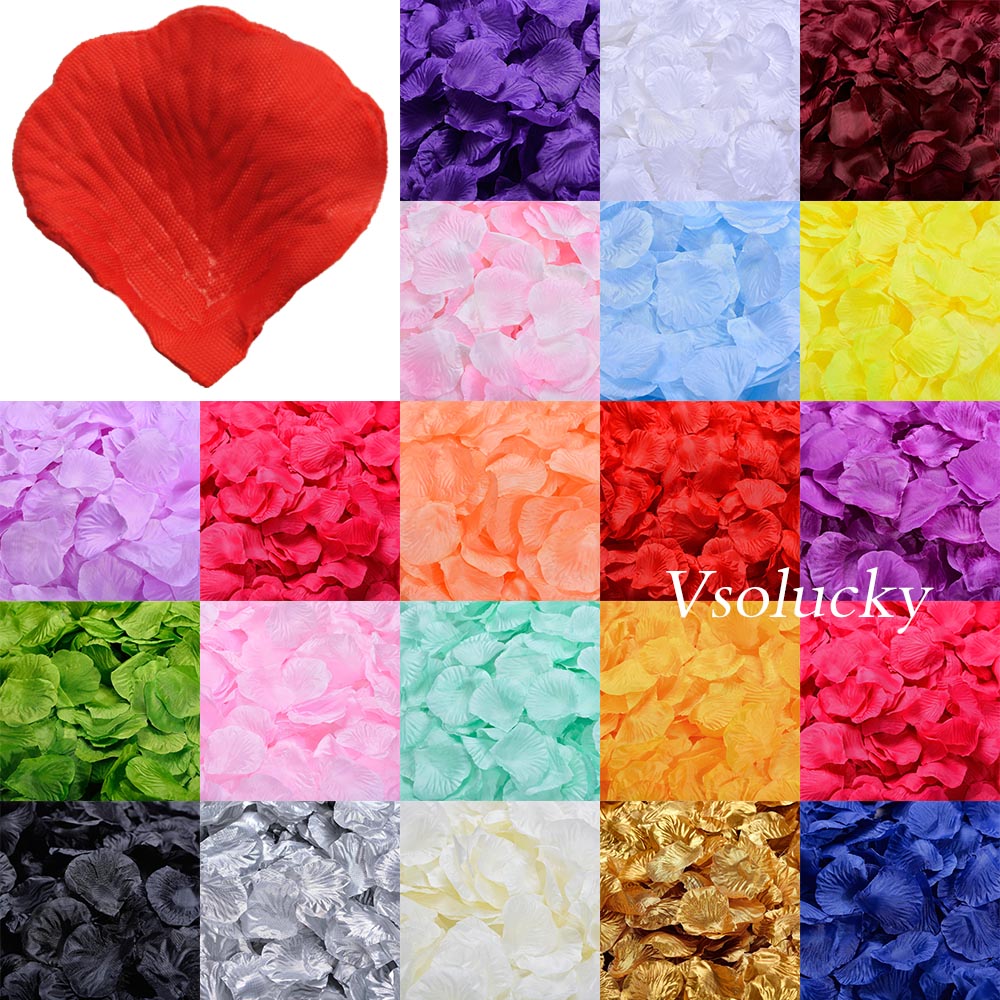 100pcs Silk Rose Petals Table  - Supply Wedding Venue review and price