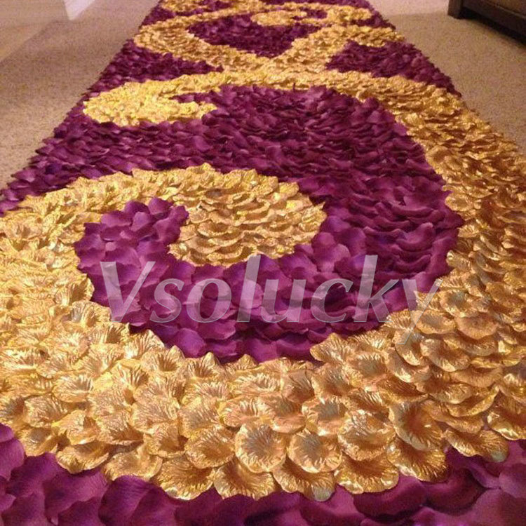 100pcs Silk Rose Petals Table  - Supply Wedding Venue review and price