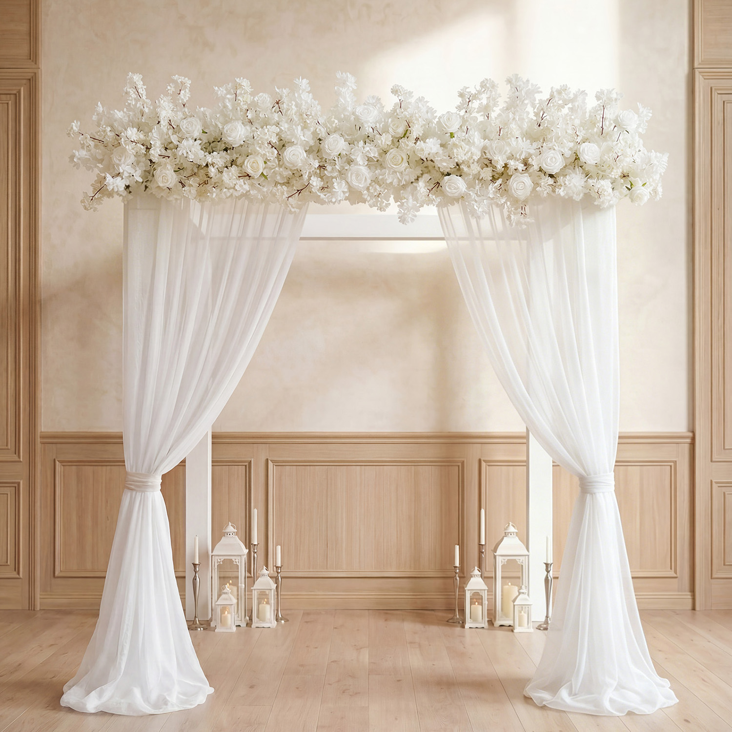Uflower Wedding Decorations Ar - Aisle Runner White review and price
