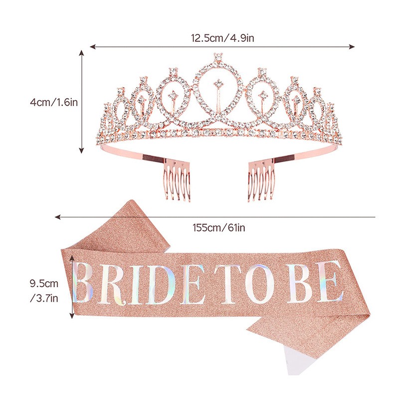 1set Rose Gold Bride to Be Sat - Bride Tribe Sash review and price