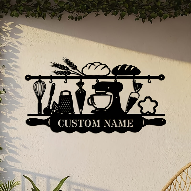 Personalized Kitchen Iron Wall - Wedding Party Supply review and price