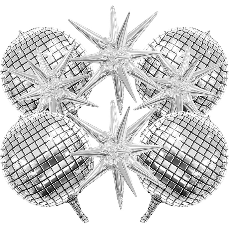 8pcs Silver Disco Explosion St - Supply Wedding Venue review and price