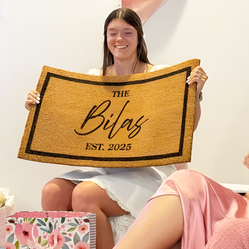 Personalized Entrance Door Mat - Wedding Tap review and price